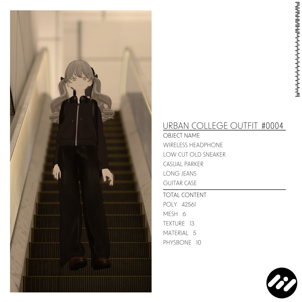 【3アバター対応】Urban College Outfit #0004