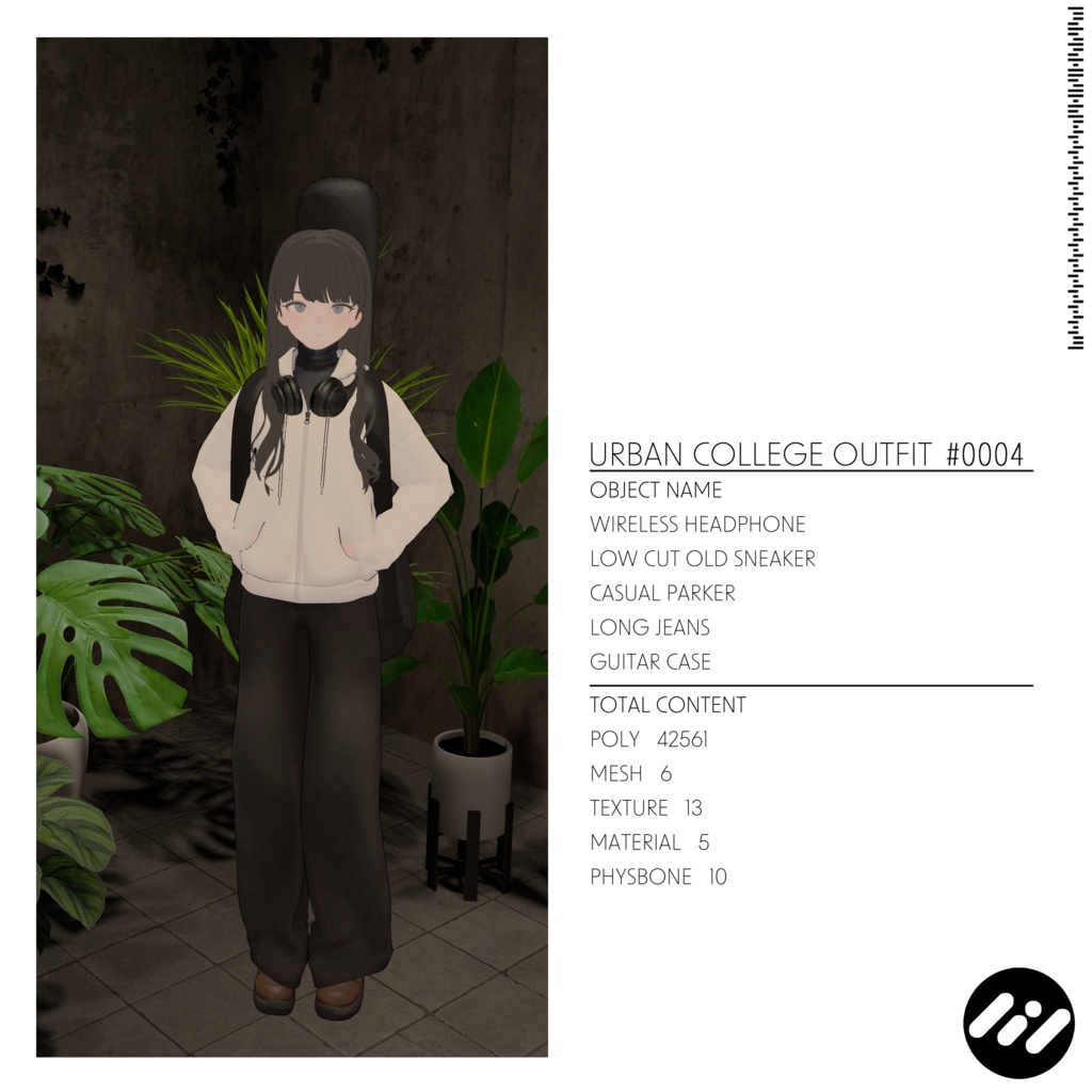 【3アバター対応】Urban College Outfit #0004