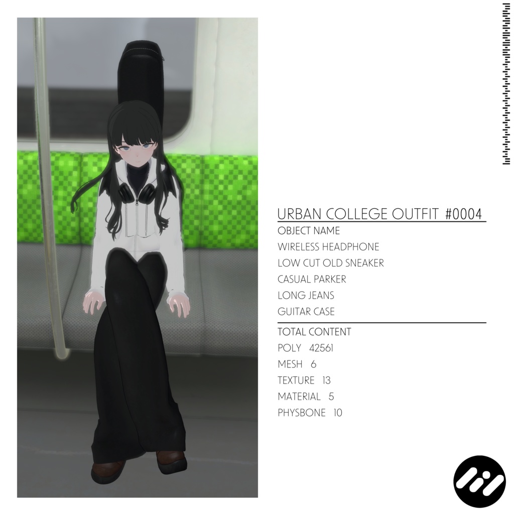 【3アバター対応】Urban College Outfit #0004