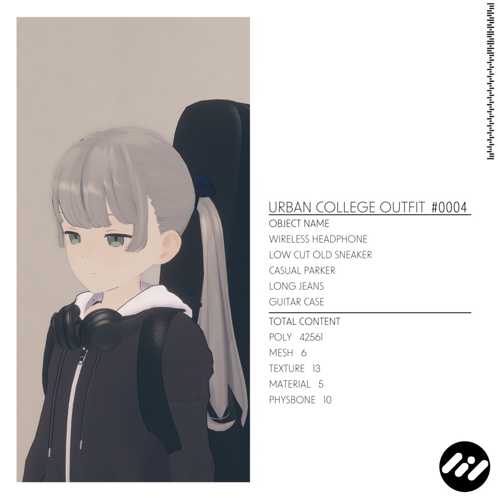【3アバター対応】Urban College Outfit #0004