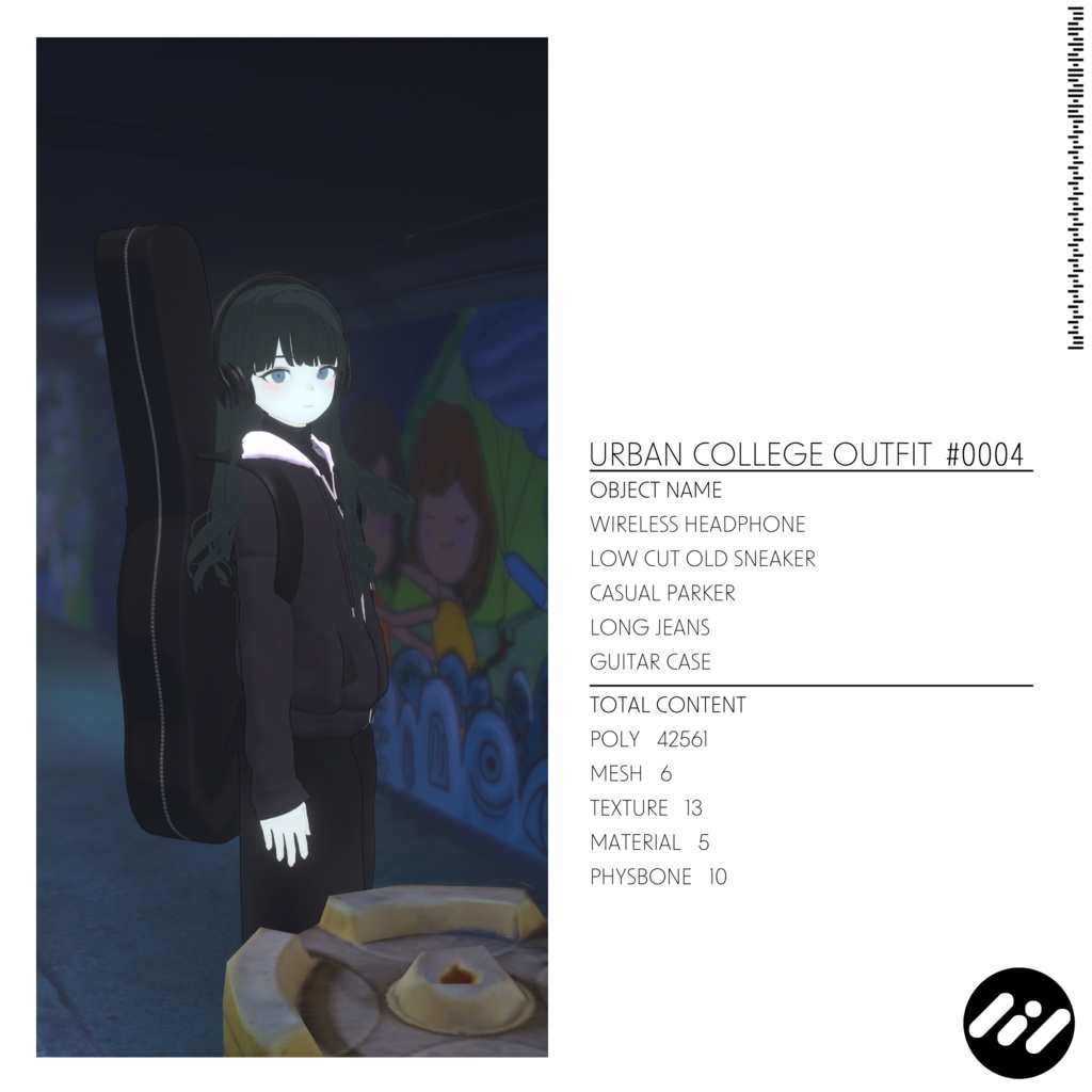 【3アバター対応】Urban College Outfit #0004