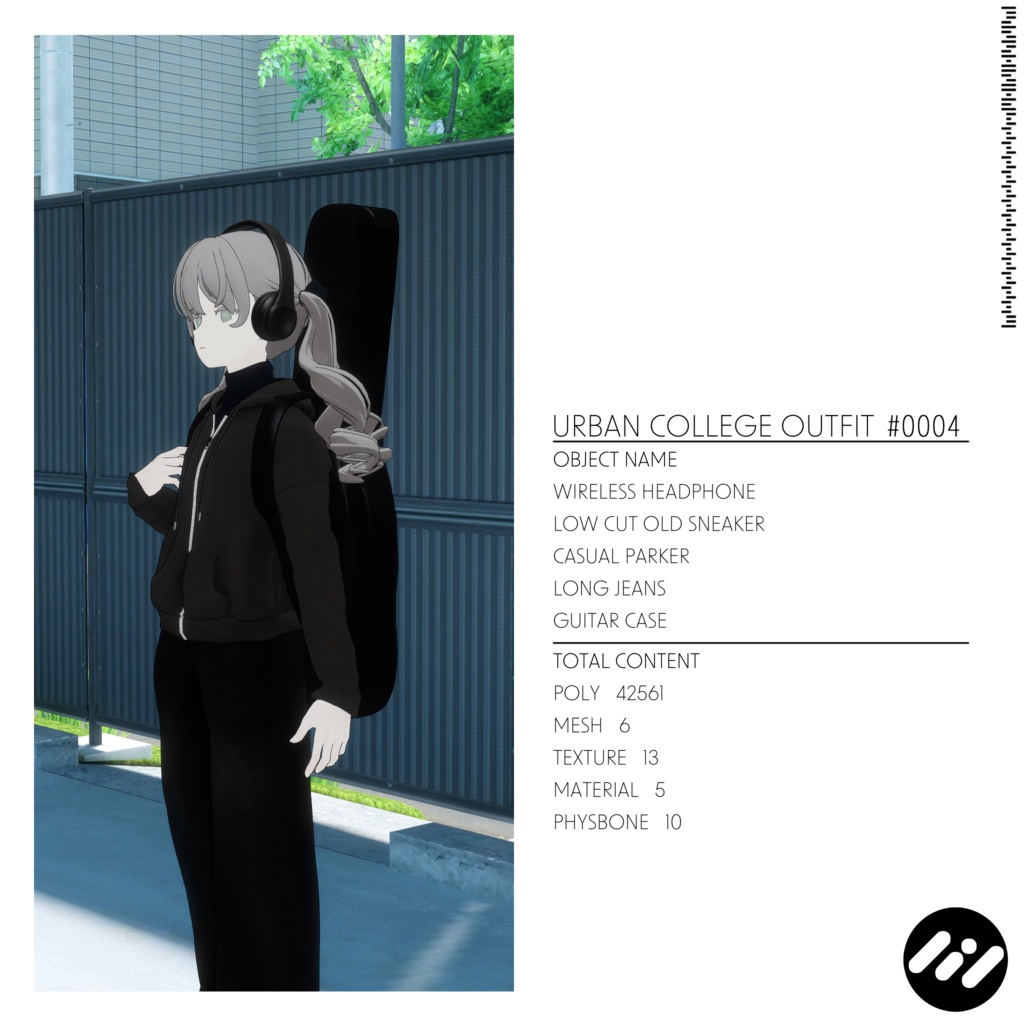 【3アバター対応】Urban College Outfit #0004