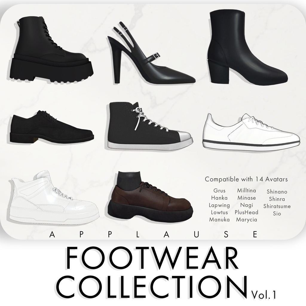 【8種セット・14アバター対応】The Footwear Collection  Vol.1