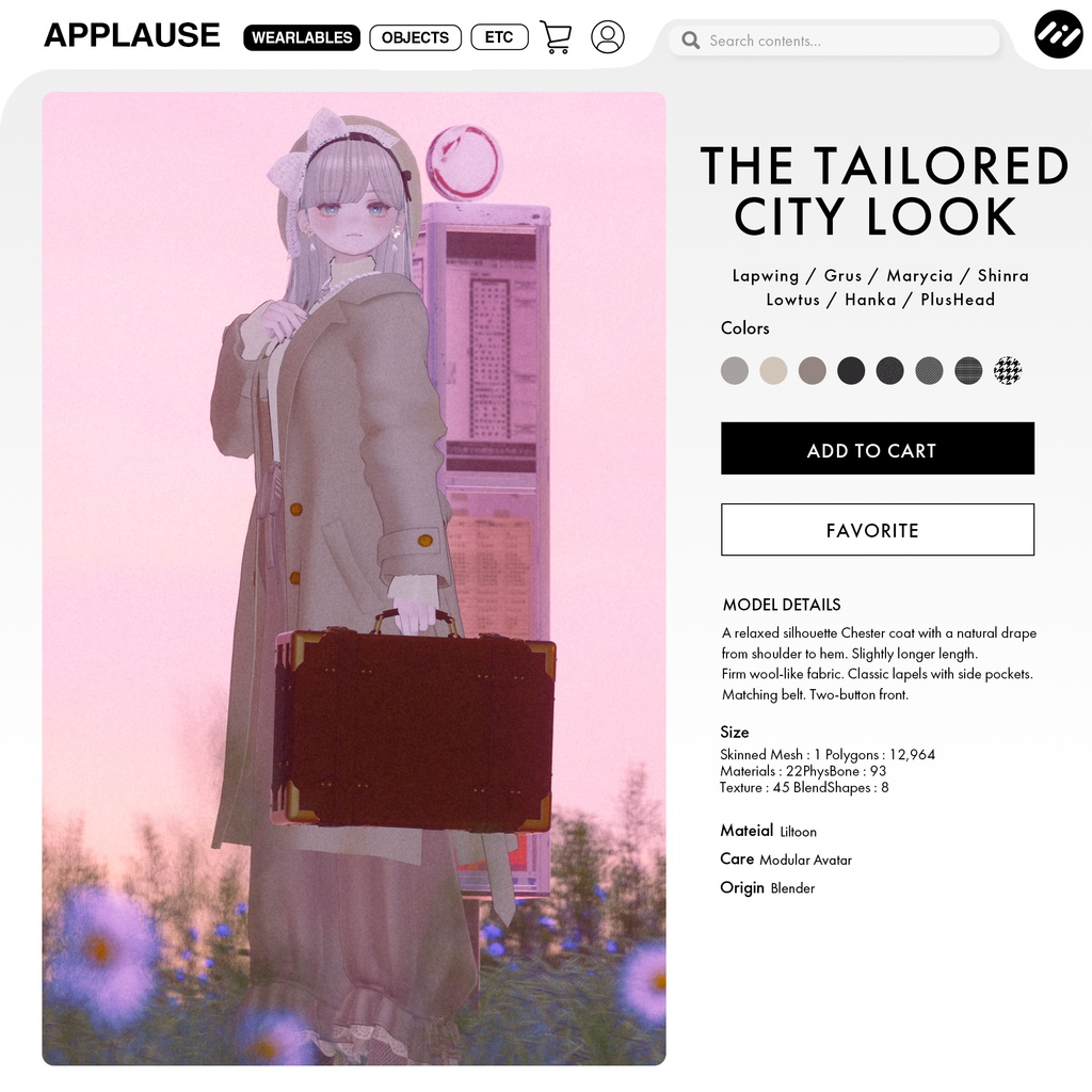 【8アバター対応】Tailored City Look #0012