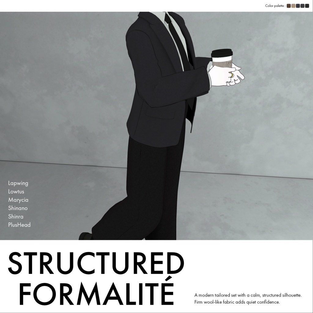 【6アバター対応】Structured Formalité #0013