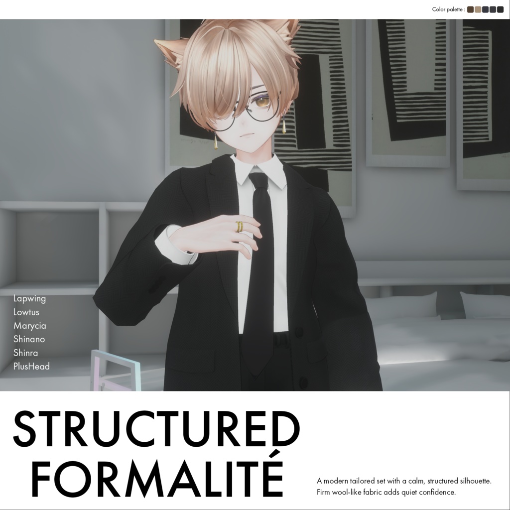 【6アバター対応】Structured Formalité #0013