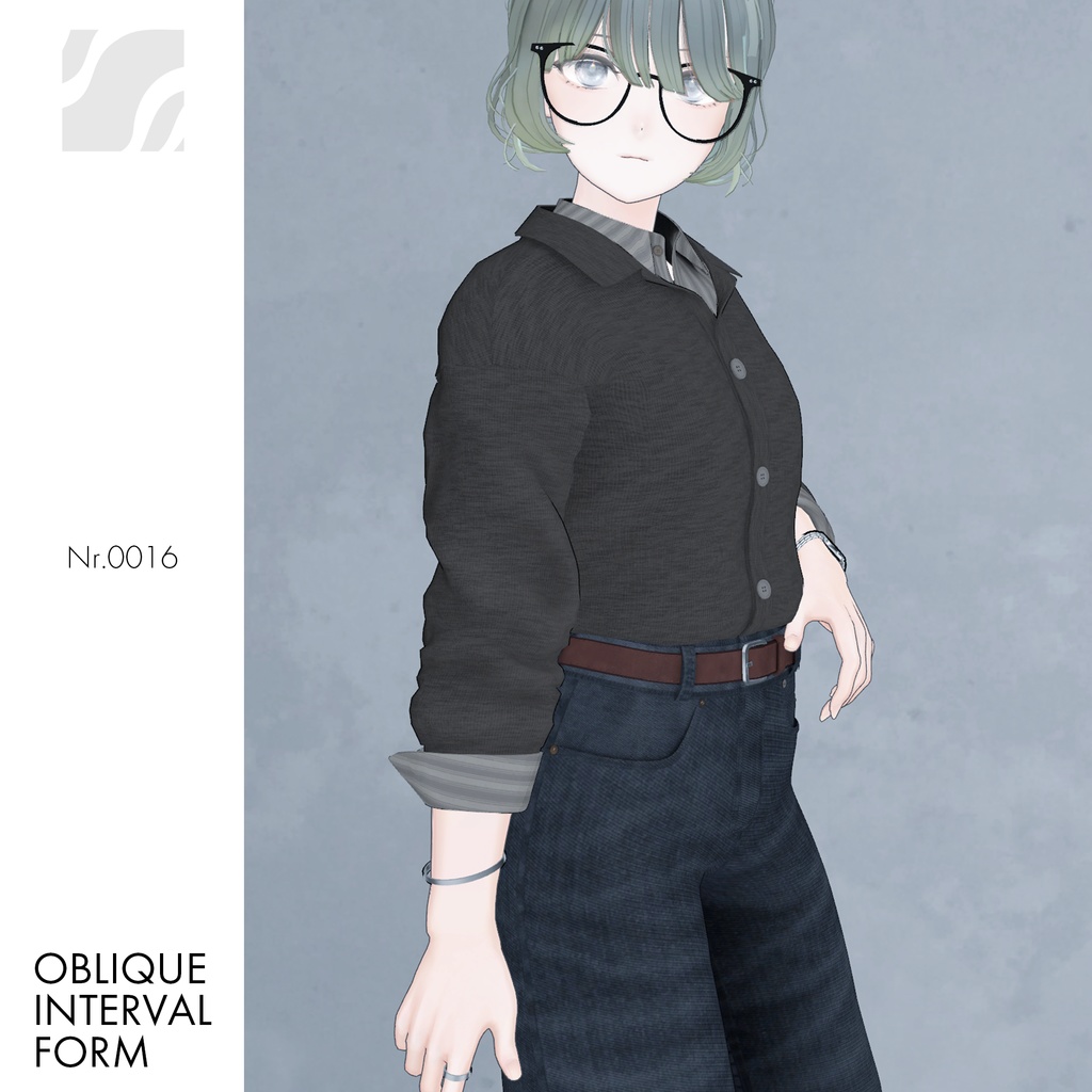 【複数アバター対応】Oblique Interval Form #0016