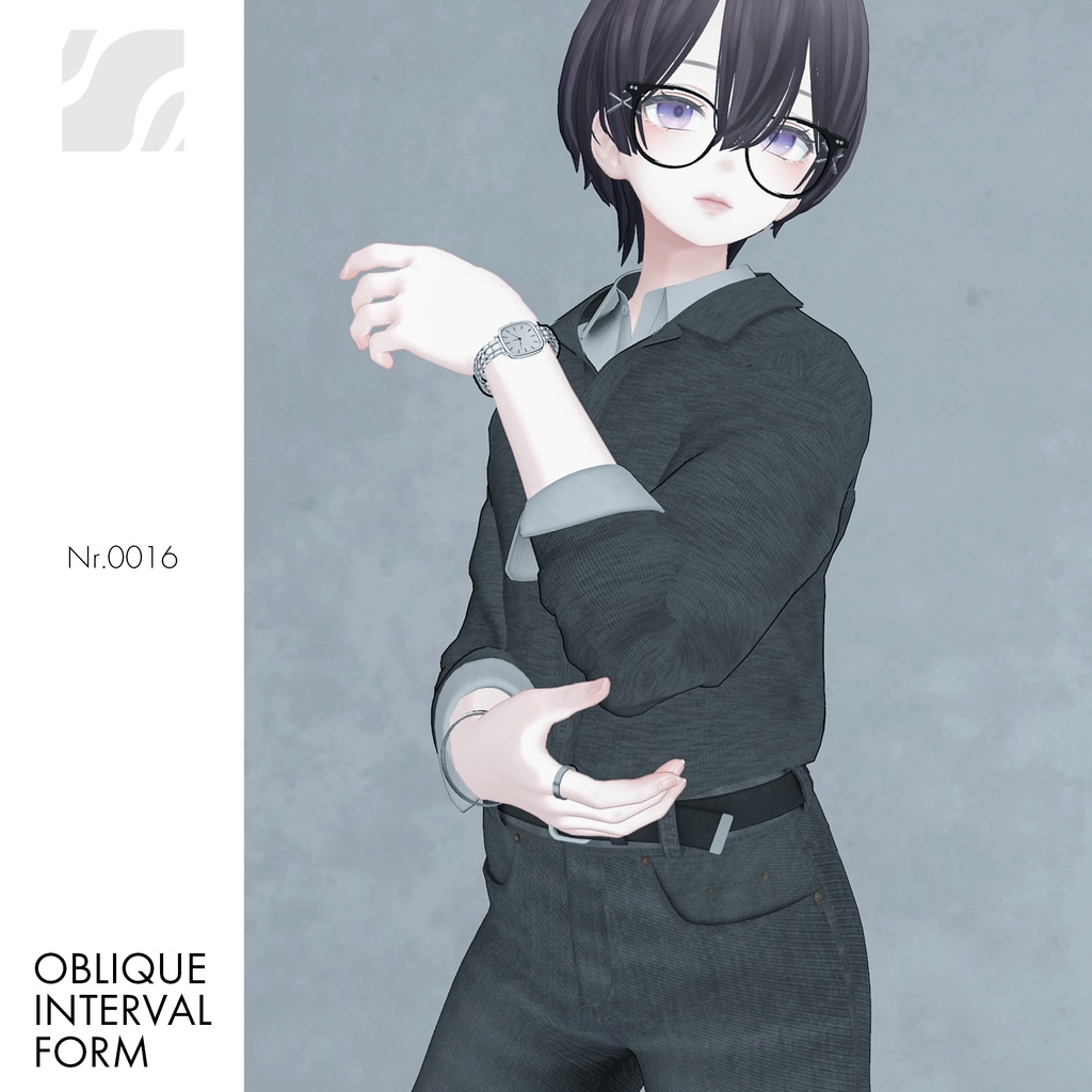 【複数アバター対応】Oblique Interval Form #0016