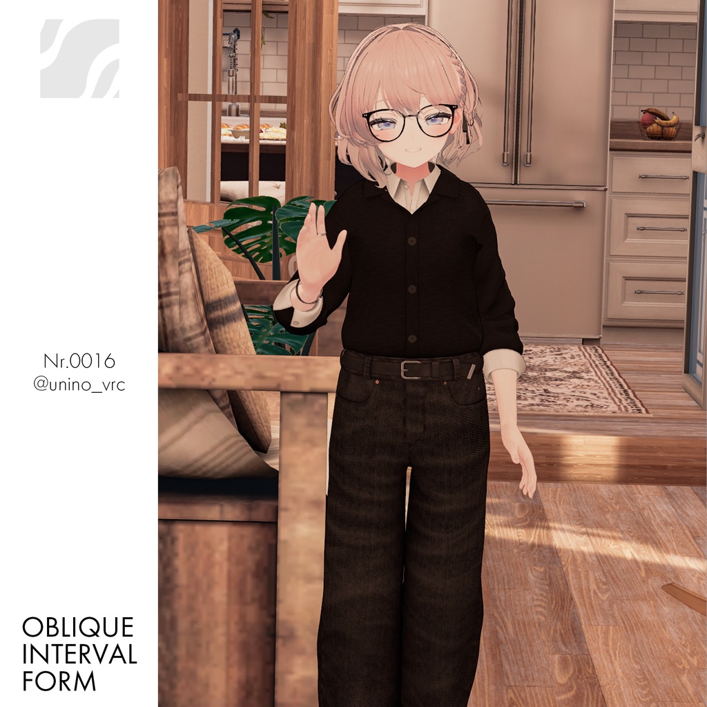 【複数アバター対応】Oblique Interval Form #0016
