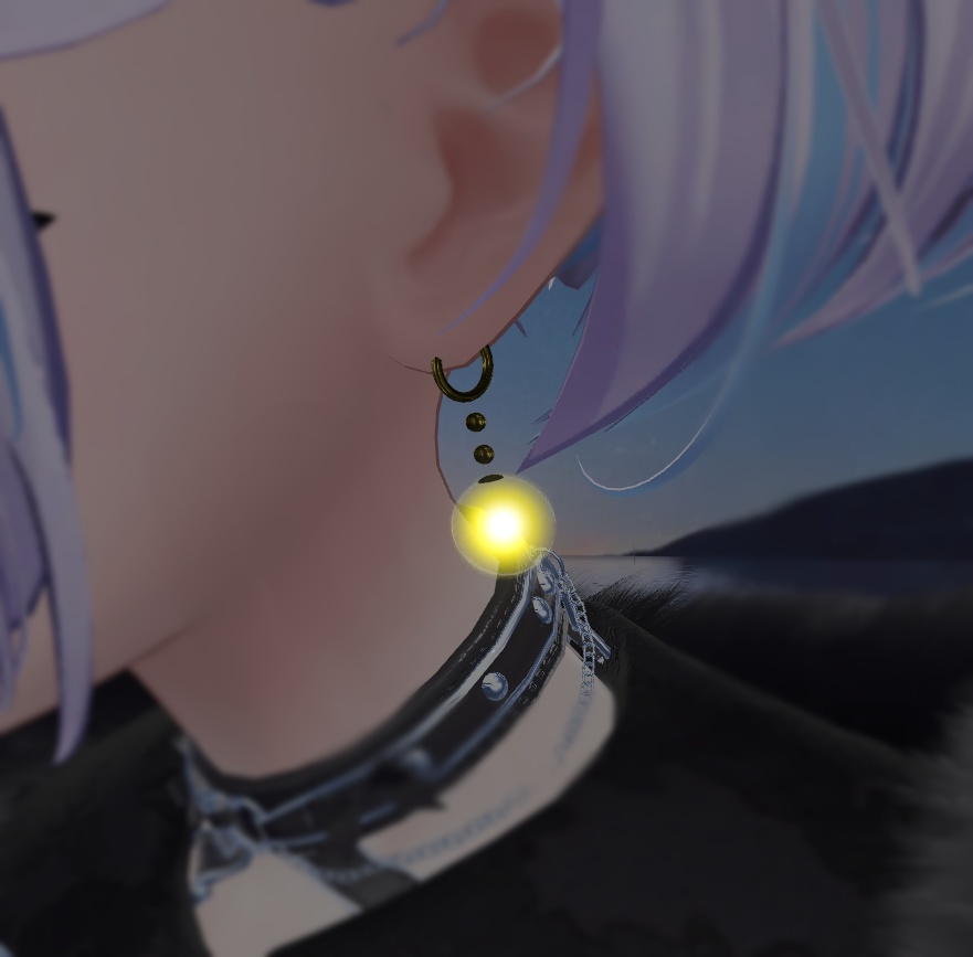 【MA対応】色彩自由・Bliss Crystal Earring【VRChat想定】