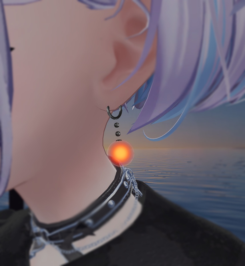 【MA対応】色彩自由・Bliss Crystal Earring【VRChat想定】