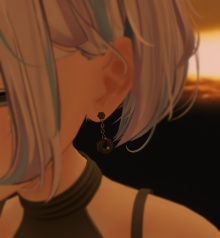 【VRChat想定・無料配布】Bolt Earring