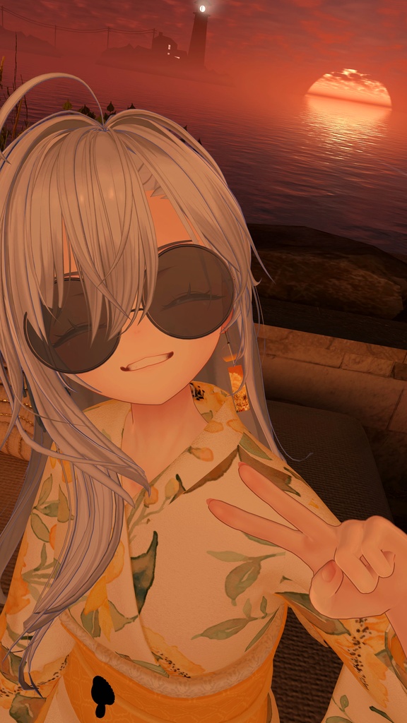 【VRChat想定】風鈴ピアス~Wind Chime Earring~【複数パターンあり】