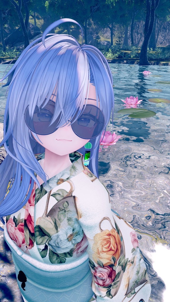 【VRChat想定】風鈴ピアス~Wind Chime Earring~【複数パターンあり】