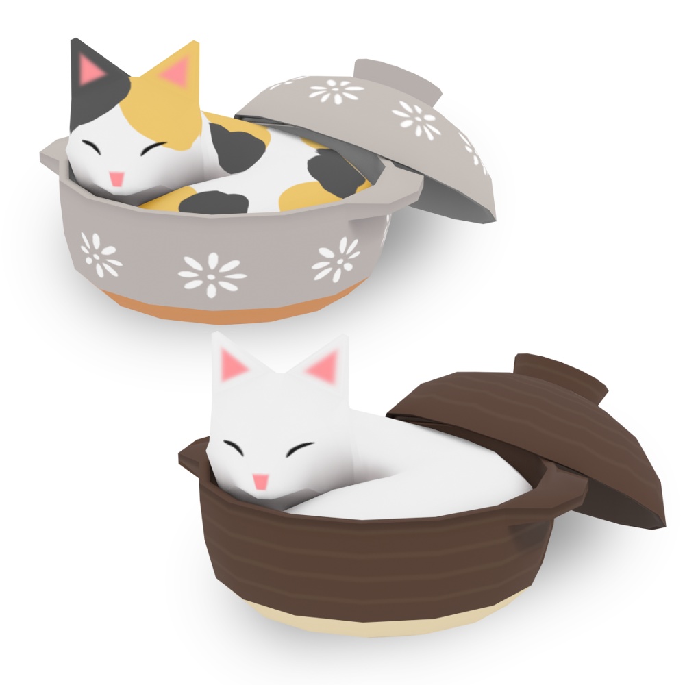 3D　ねこ鍋