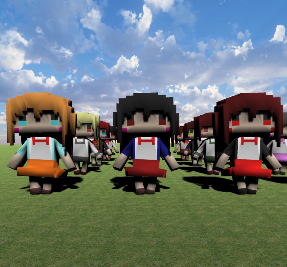 Voxcel Character ボクセルキャラクター 8×3種類