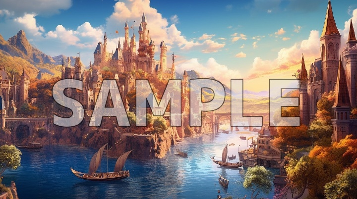 【期間限定90%オフ】背景素材-自然の城(40枚)