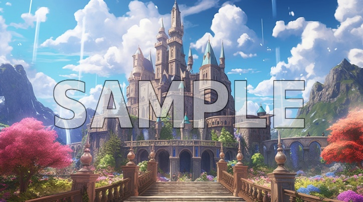 【期間限定90%オフ】背景素材-自然の城(40枚)