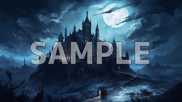 【期間限定90%オフ】背景素材-暗めの城(32枚)