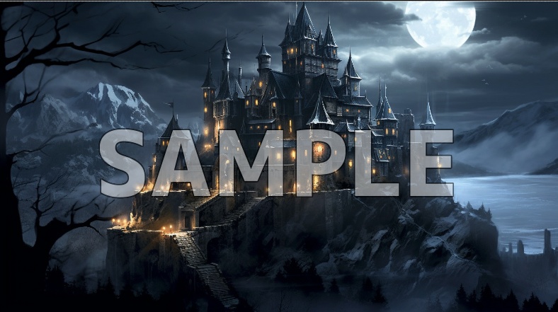 【期間限定90%オフ】背景素材-暗めの城(32枚)