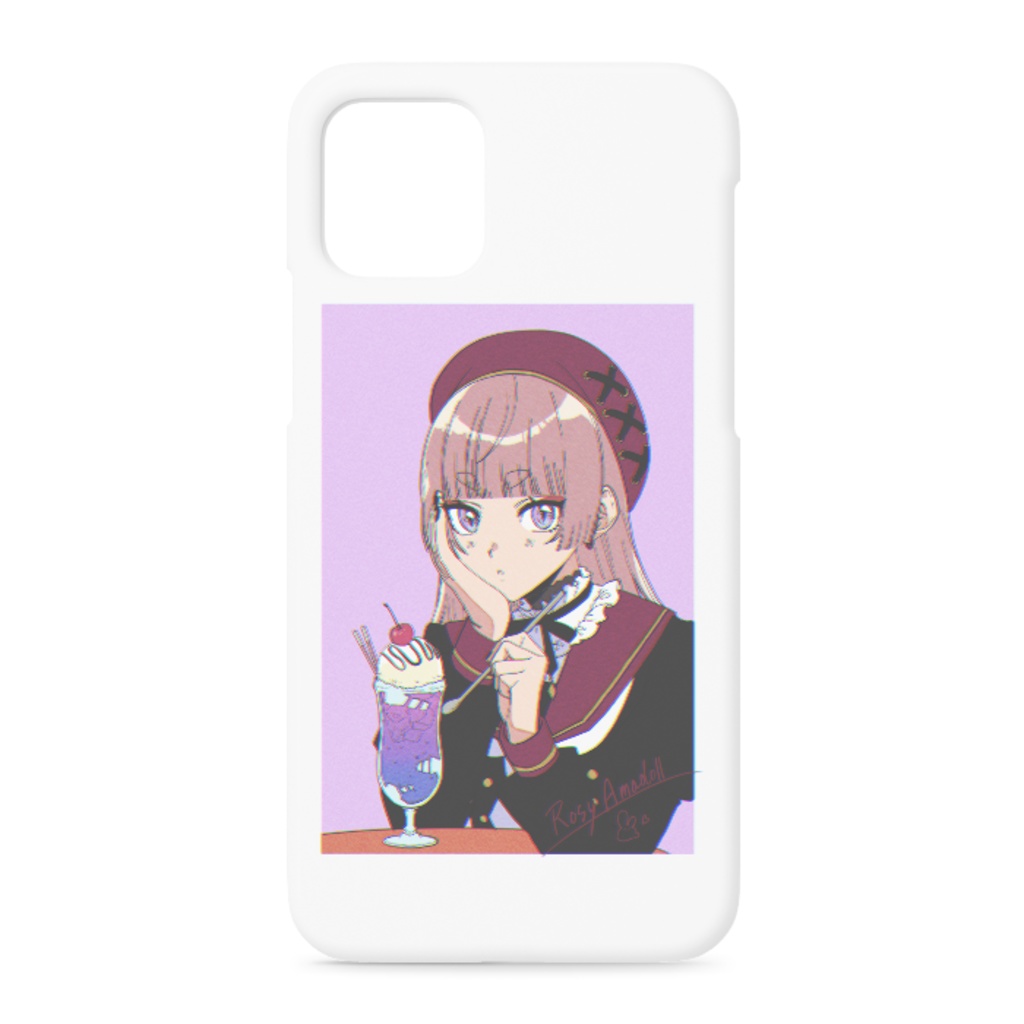 レトロチェキ風スマホケース