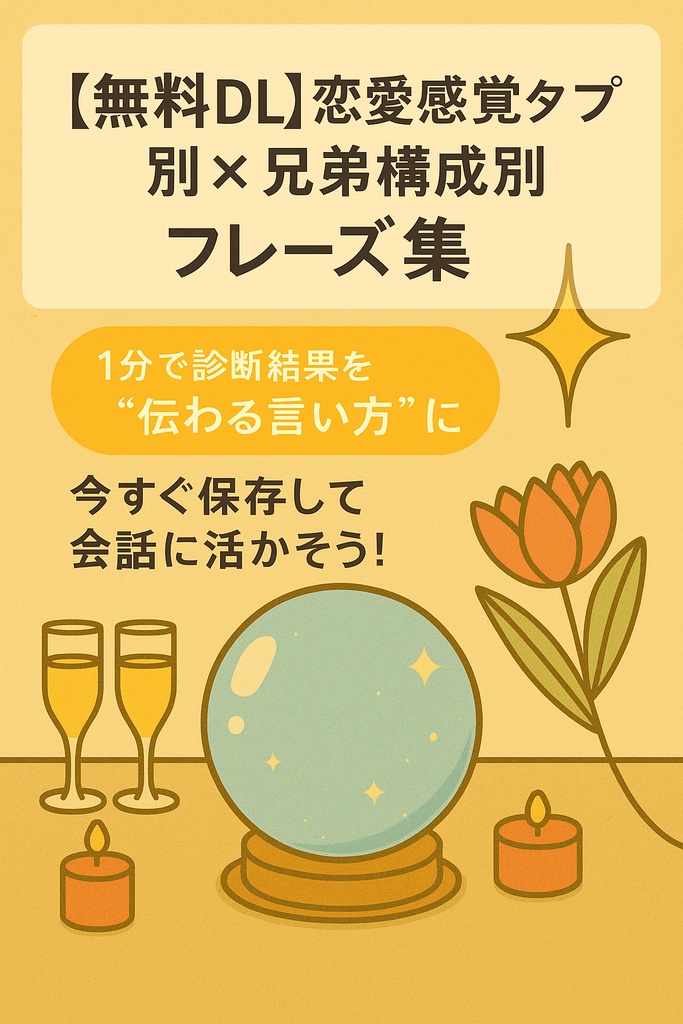 兄弟構成×恋愛相性ランキング完全版|女子目線 保存版ZINE📘 ~全20位+特別枠掲載/3兄弟・双子パターンも収録~
