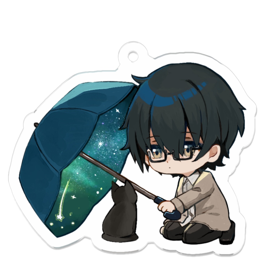ちびキャラアクキー:流星せんせー