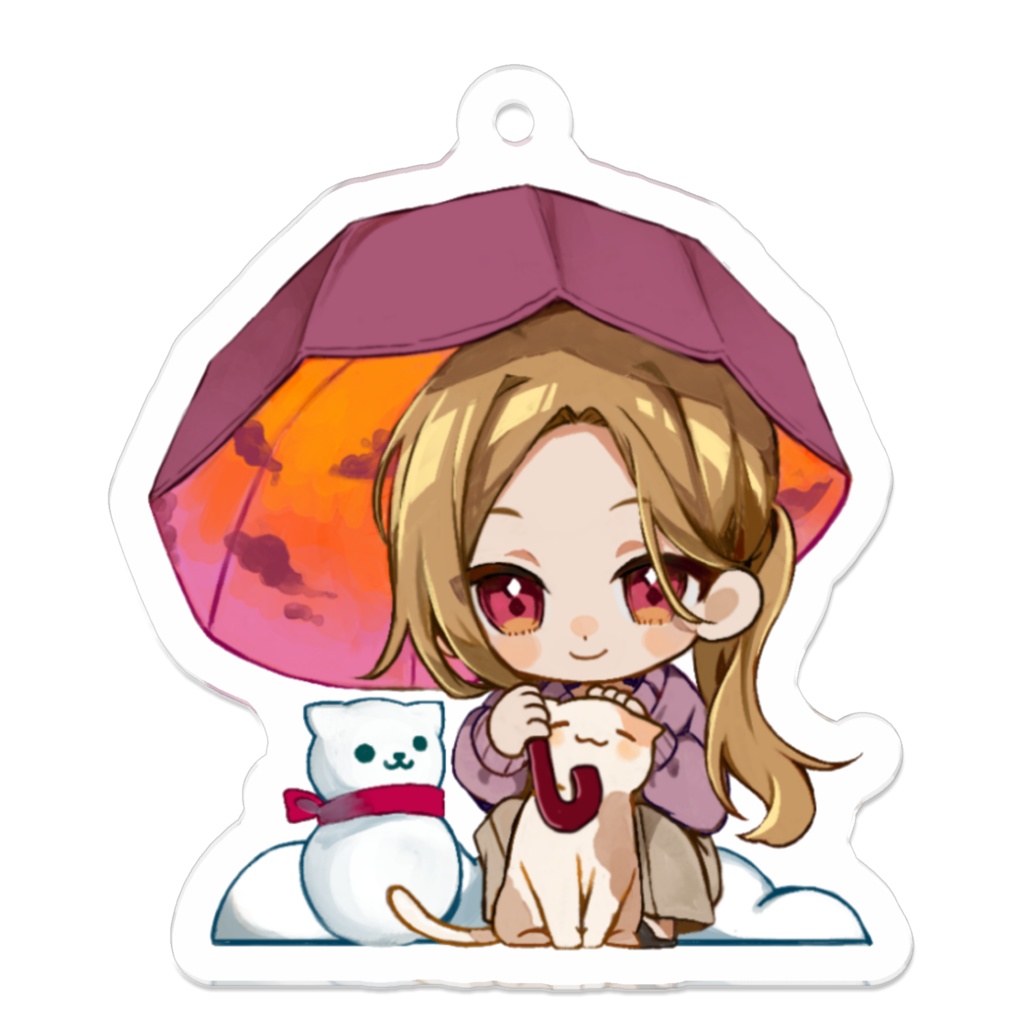 ちびキャラアクキー：夏目さん
