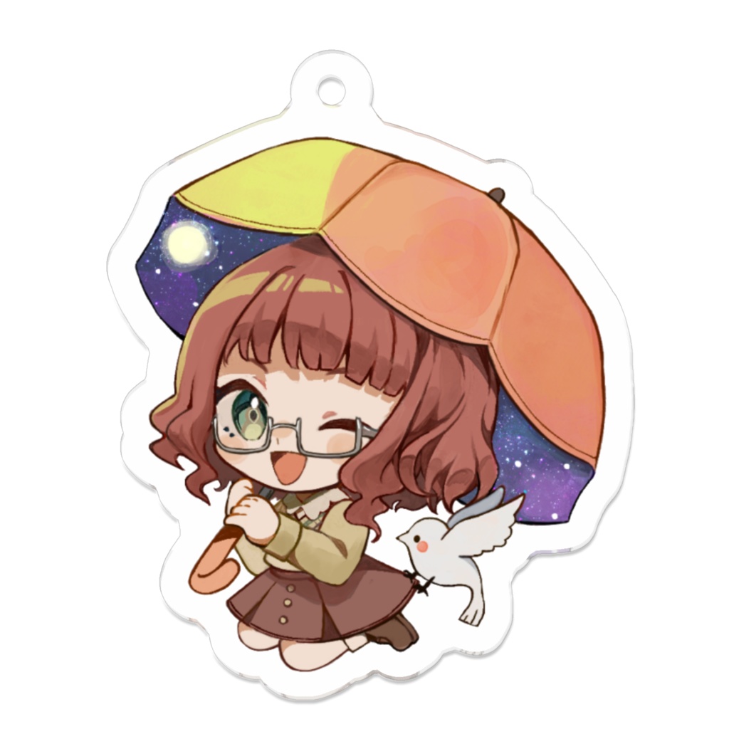 ちびキャラアクキー:あかりちゃん
