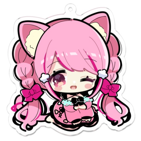 てぇてぇアクキーセット75×75㎜【prazy factory】