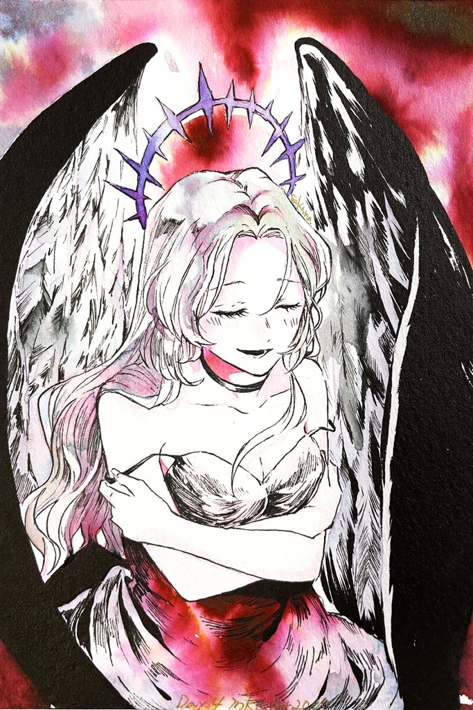 【ドローイング原画】濁った、暗い