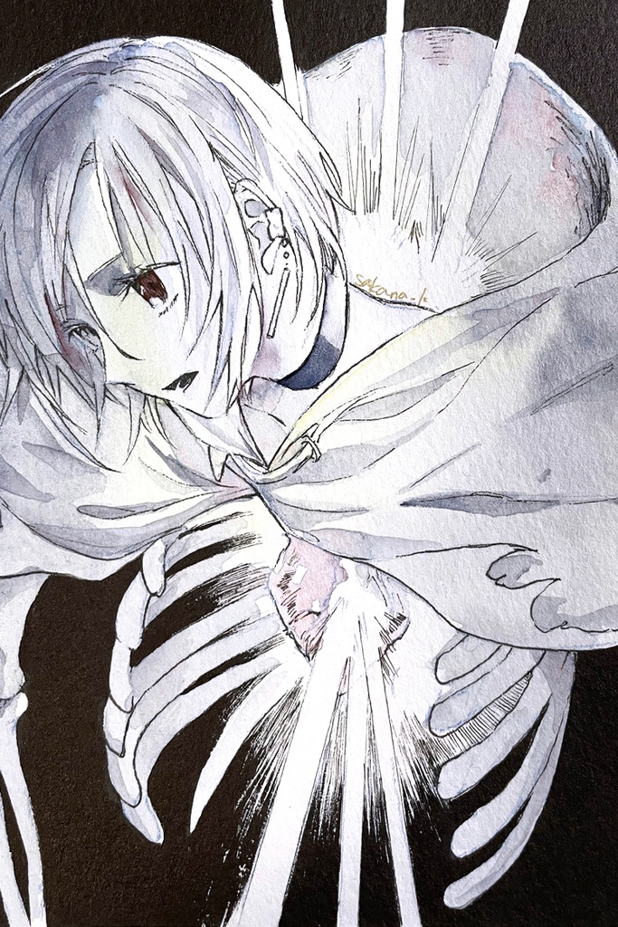 【ドローイング原画】突き刺す