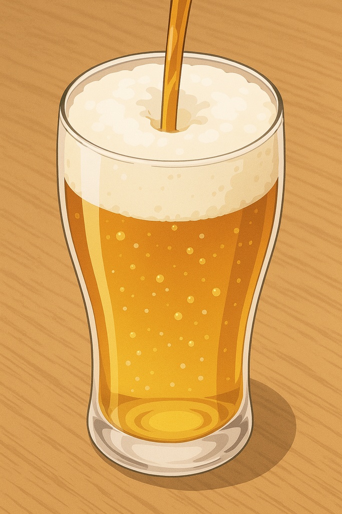 炭酸を注ぐ音