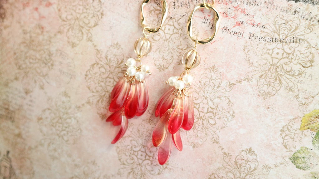 【鬼滅】煉獄さんイメージ*イヤリング/ピアス