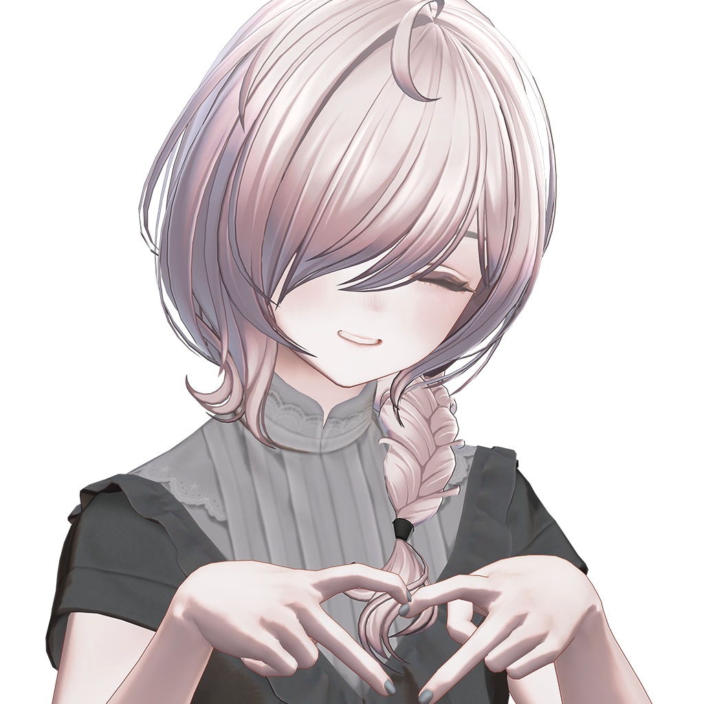 【12 avatars / VRC Hair】Flow Braid Hair