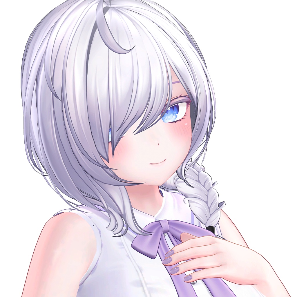 【12 avatars / VRC Hair】Flow Braid Hair