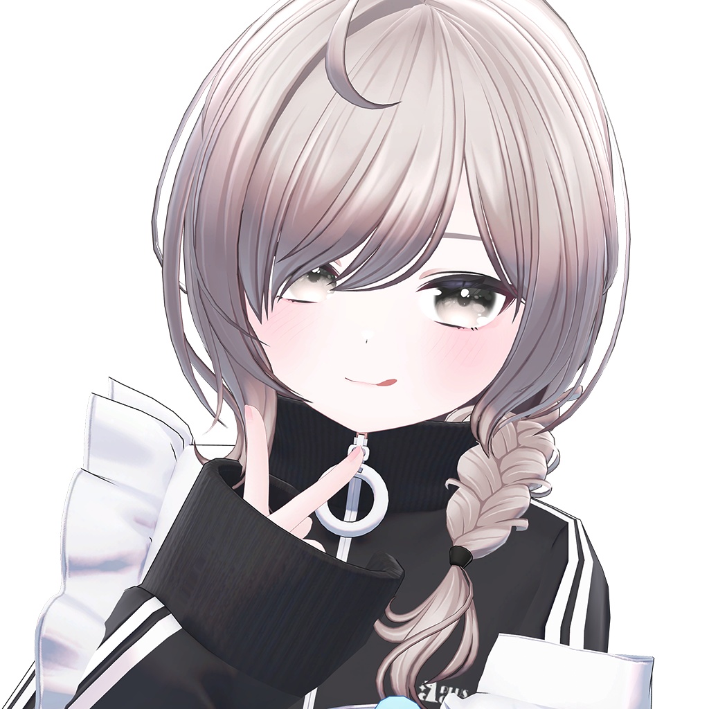 【12 avatars / VRC Hair】Flow Braid Hair