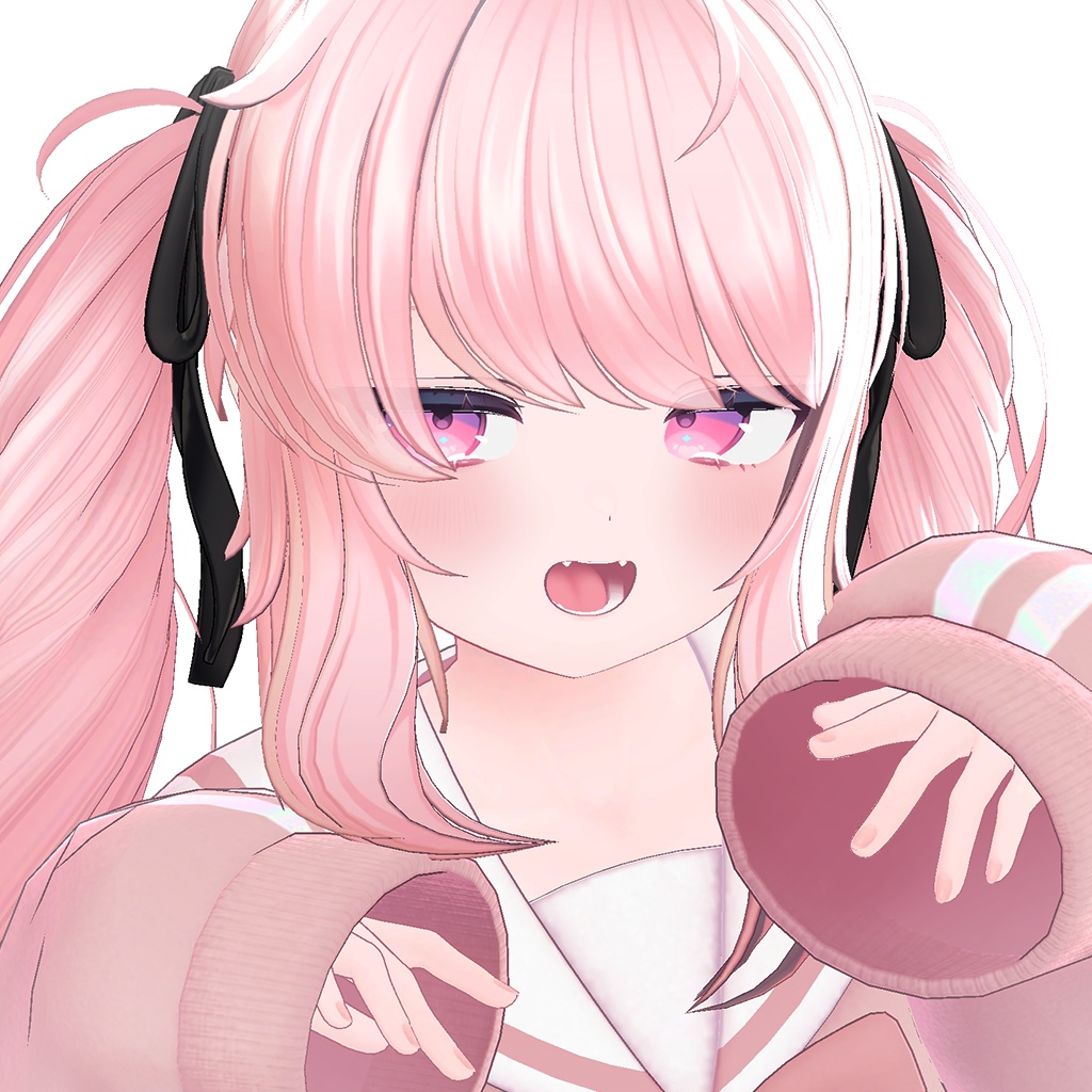 12 avatars / VRC Hair】Mimi Twintail - BLACK SMITH - BOOTH