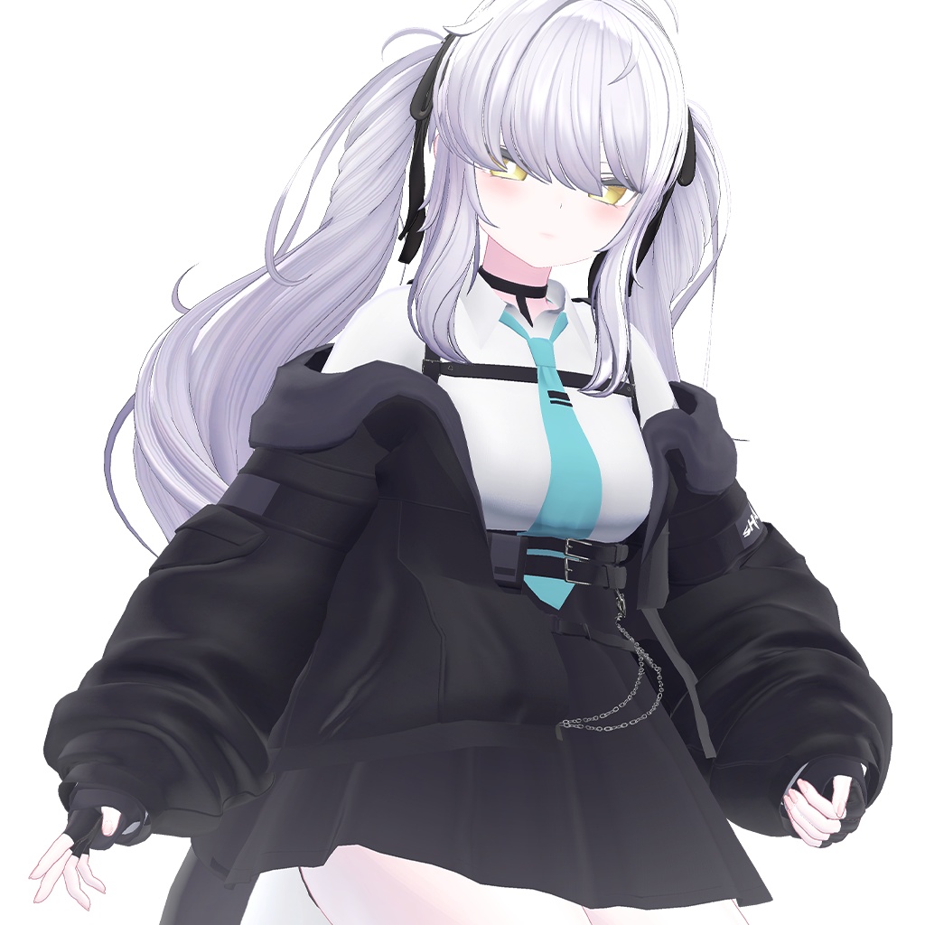 【12 avatars / VRC Hair】Mimi Twintail