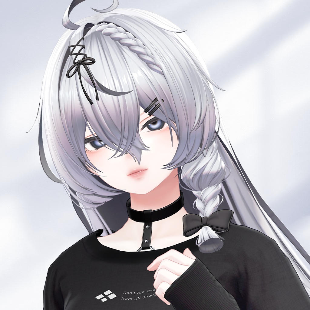 【12 avatars / VRC Hair】Amber Long Hair