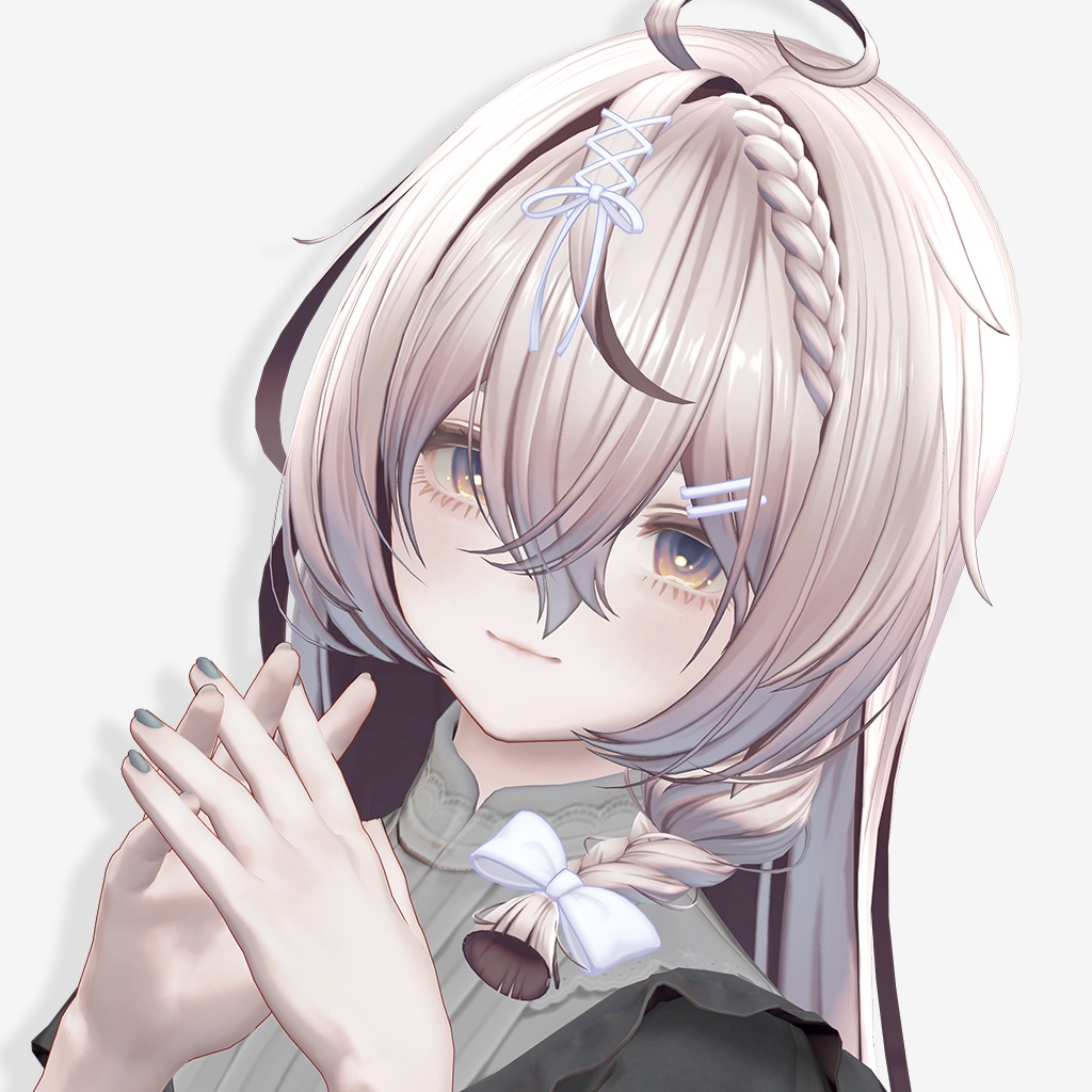 【12 avatars / VRC Hair】Amber Long Hair