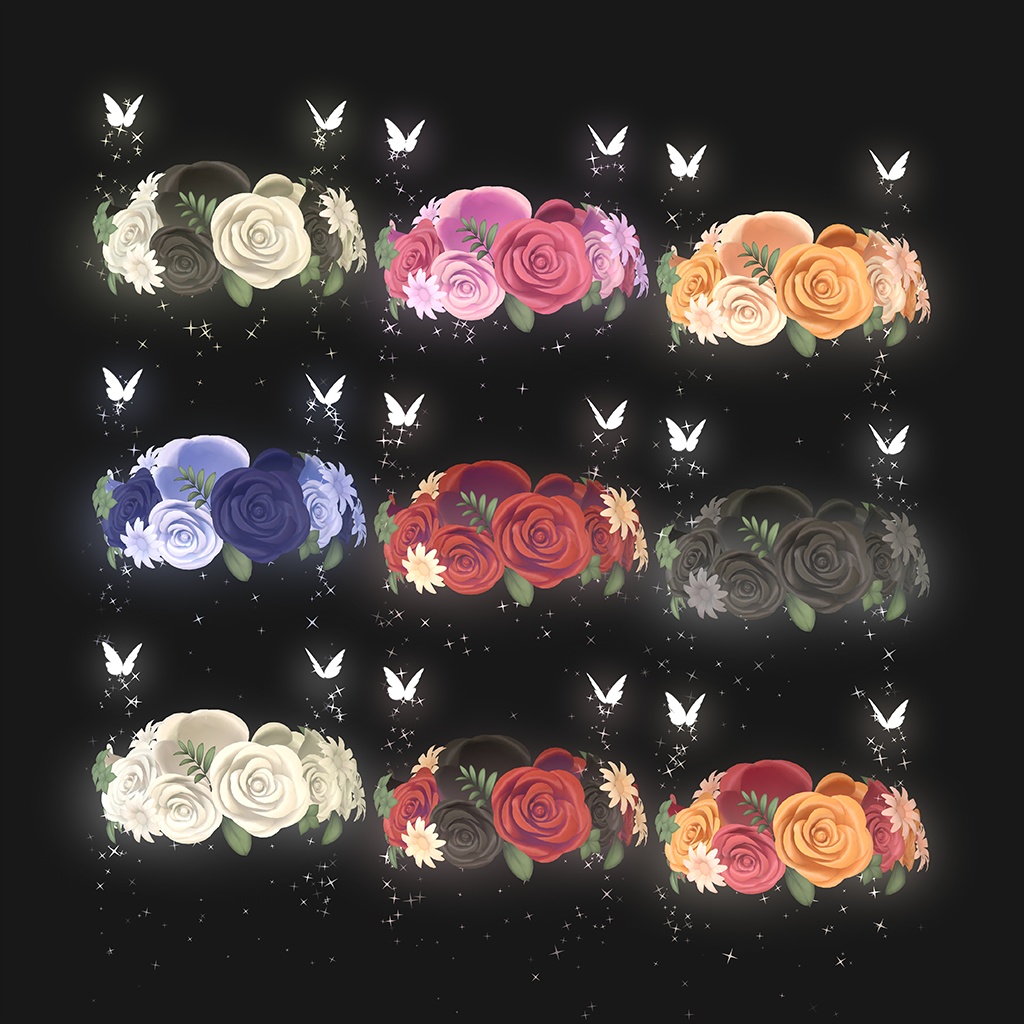 ✨80%OFF_Sale!!✨【 VRC Accessory 】Flower Halo