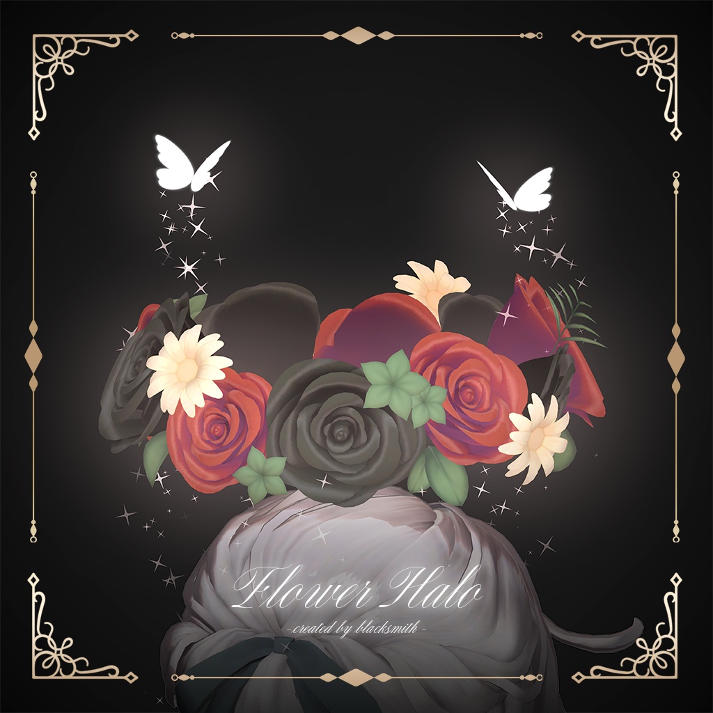 ✨80％OFF_Sale!!✨【 VRC Accessory 】Flower Halo
