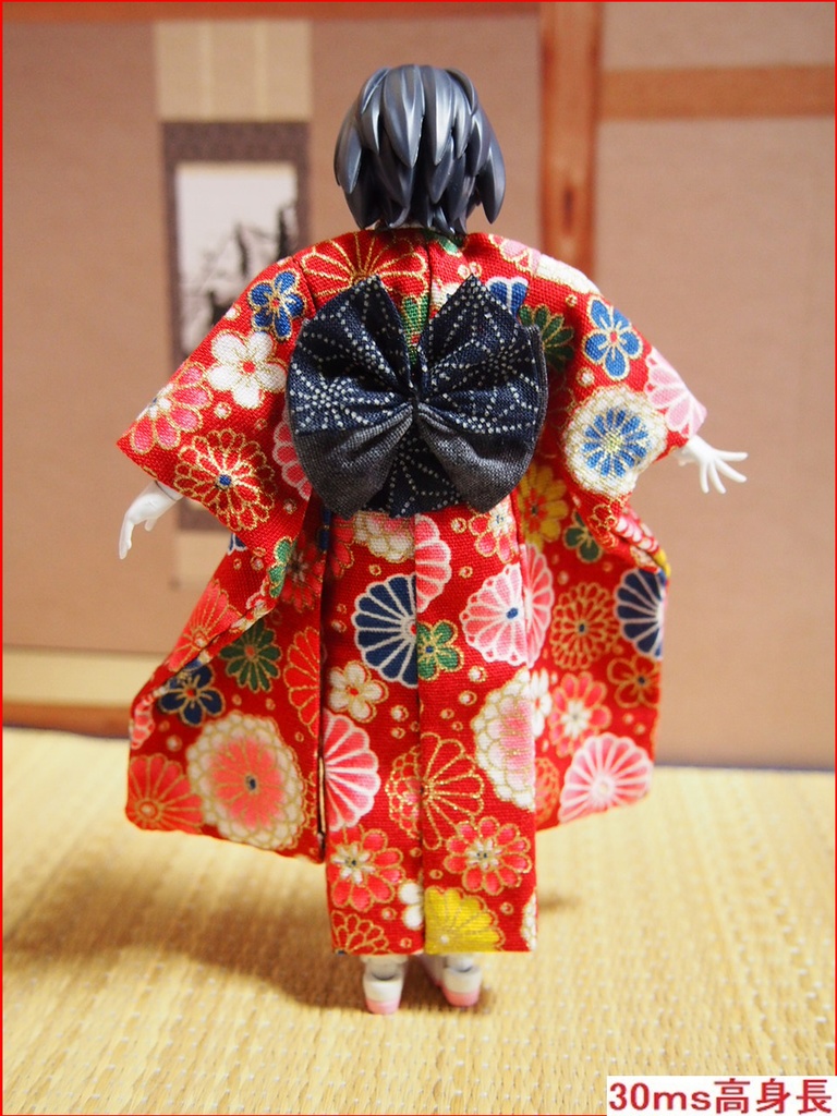 振袖着物 赤系 布服 メガミデバイス フレームアームズ ガール FA:G 武装神姫 浴衣