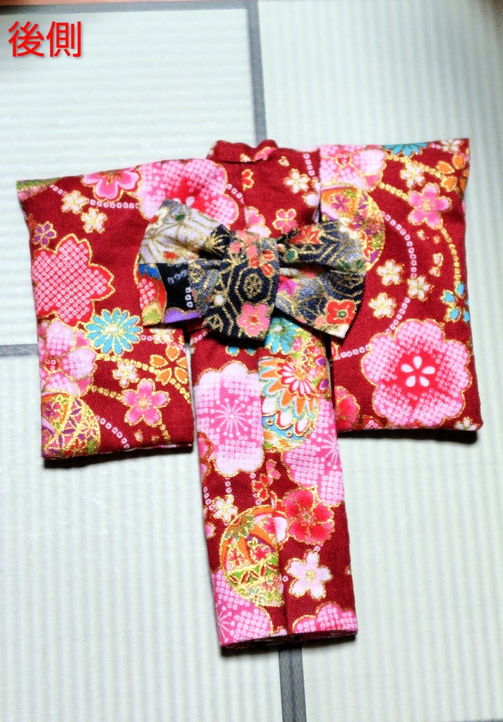 小紋着物 鞠柄赤 布服 メガミデバイス フレームアームズ ガール FA:G 武装神姫 浴衣