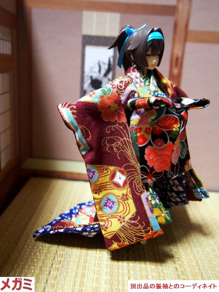 打掛着物 赤系 布服 メガミデバイス フレームアームズ ガール FA:G 武装神姫 花魁 お姫様