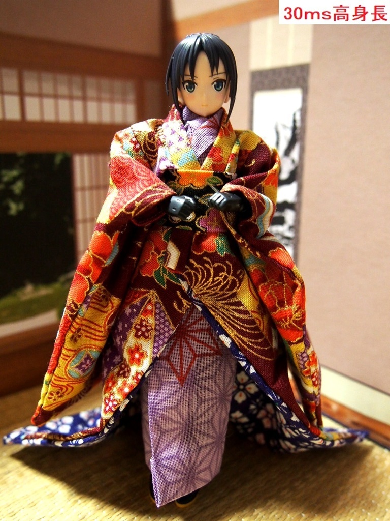 打掛着物 赤系 布服 メガミデバイス フレームアームズ ガール FA:G 武装神姫 花魁 お姫様