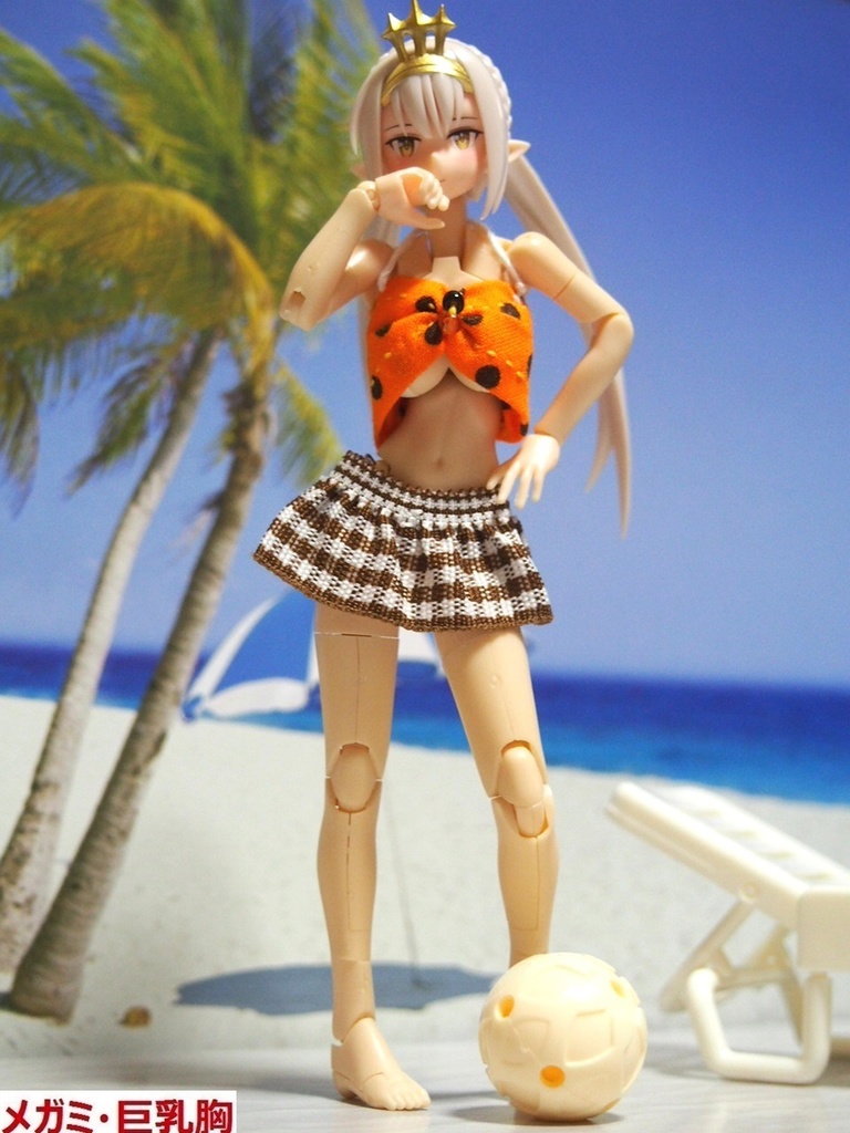 水着 オレンジ 巨乳対応 布服 メガミデバイス フレームアームズ ガール Fa G ビキニ 兎堂 Booth