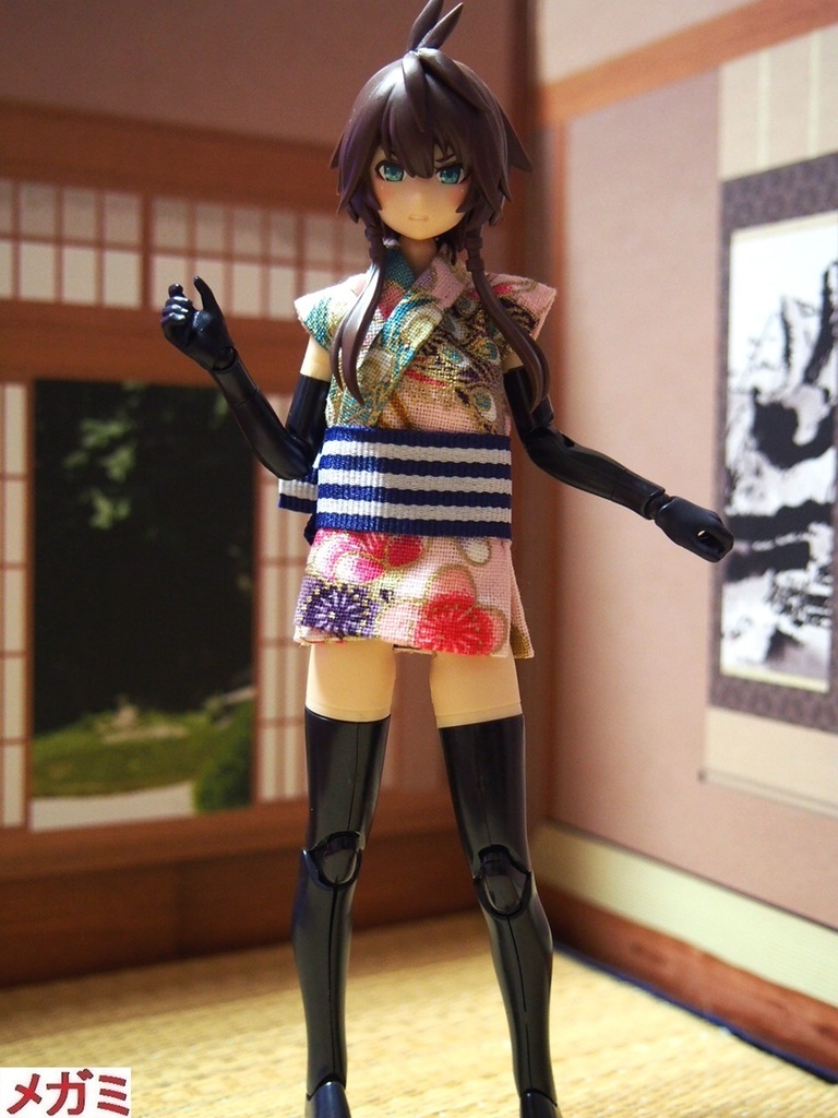 忍者着物 くノ一 巨乳対応 布服 メガミデバイス 武装神姫 浴衣 着物 兎堂 Booth