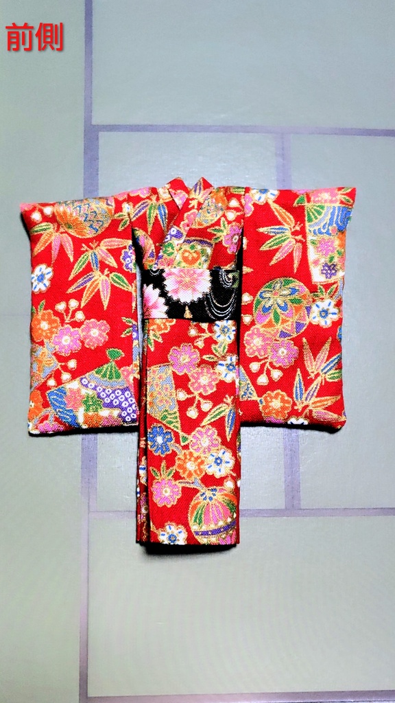 振袖着物 鞠柄赤 布服 メガミデバイス フレームアームズ ガール FA:G 30ms 武装神姫 ブロッカーズFIORE プリムラ 浴衣